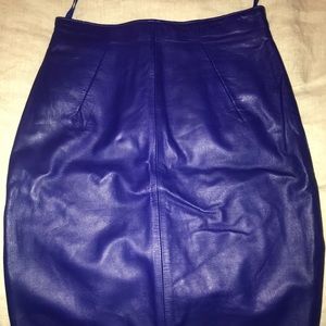 Leather Vintage Pencil Skirt